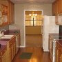 Kitchen. Looking out to dining room.